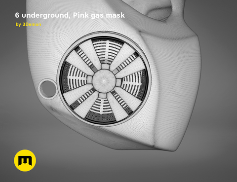 Pink Gas Mask - 6 underground