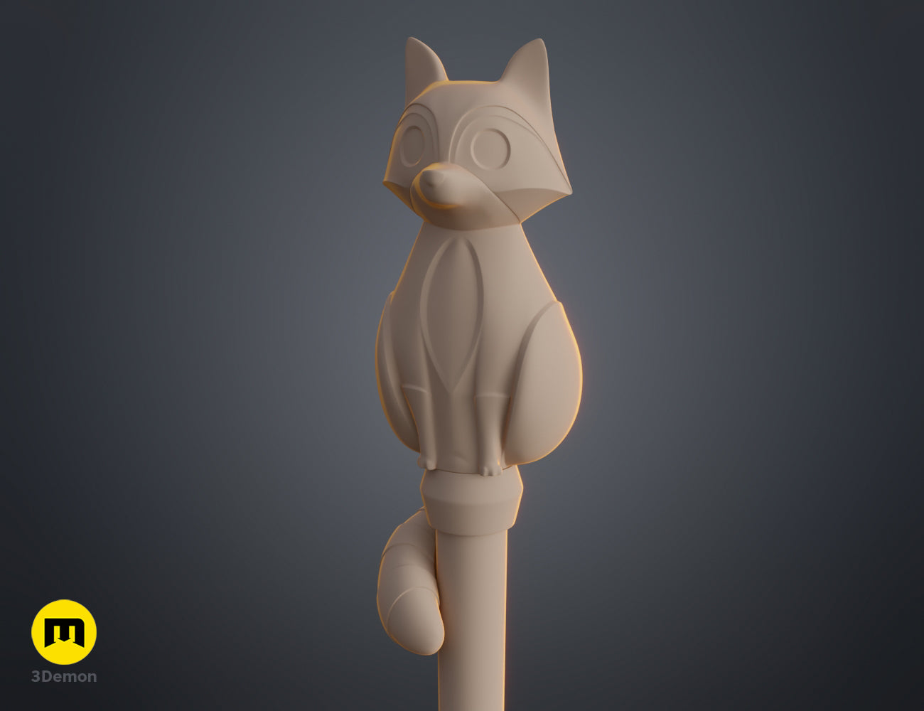 Raccoon Palisman Staff - The Owl House STL | 3D Print | 3Demon