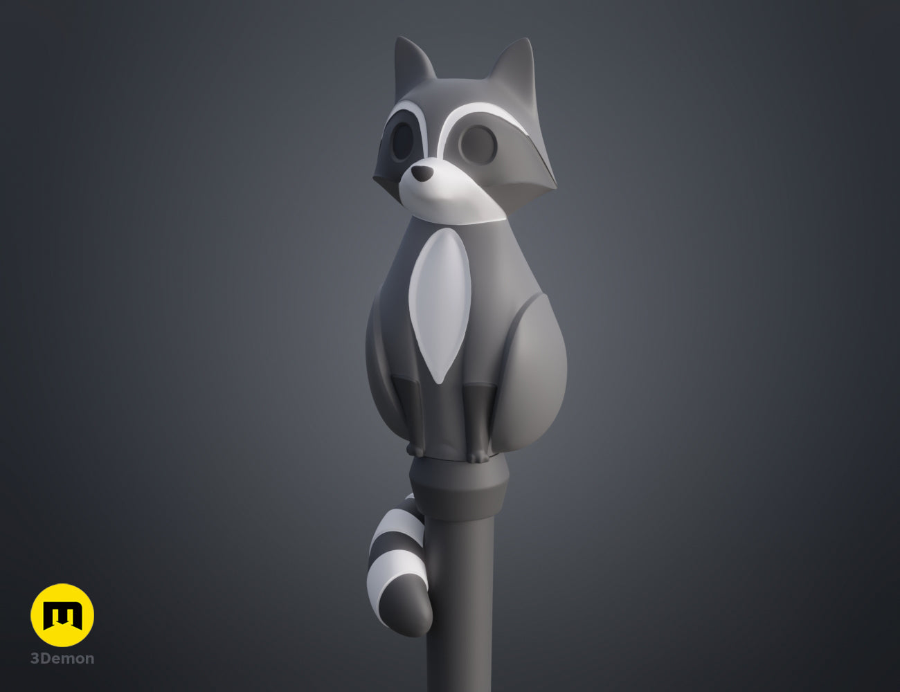 Raccoon Palisman Staff - The Owl House STL | 3D Print | 3Demon
