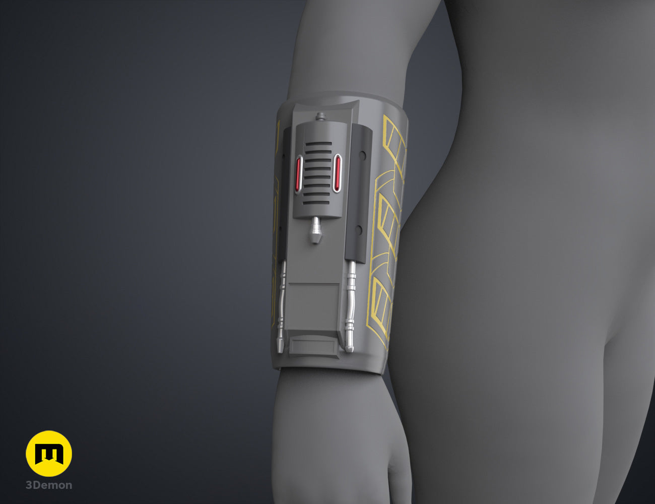 Sabine Wren's Forearm Guard - Ahsoka STL | 3D Print | 3Demon