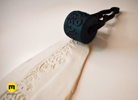 Texture Rollers Scandinavian motifs middle