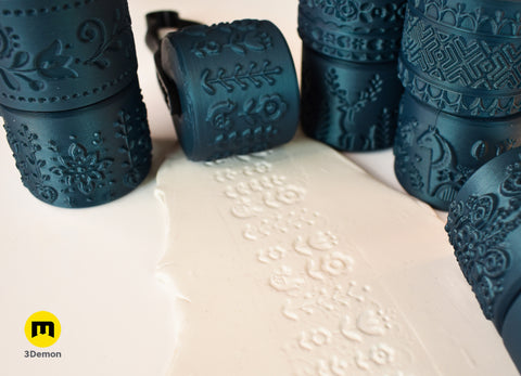 Texture Rollers Scandinavian motifs middle