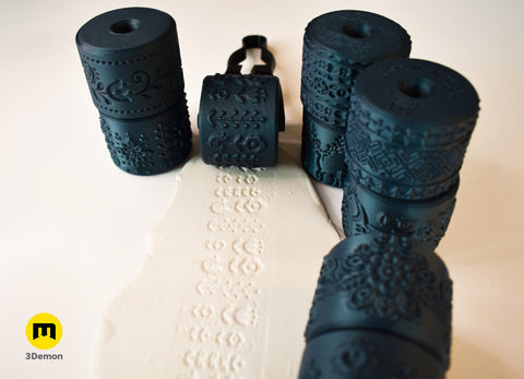 Texture Rollers Scandinavian motifs middle
