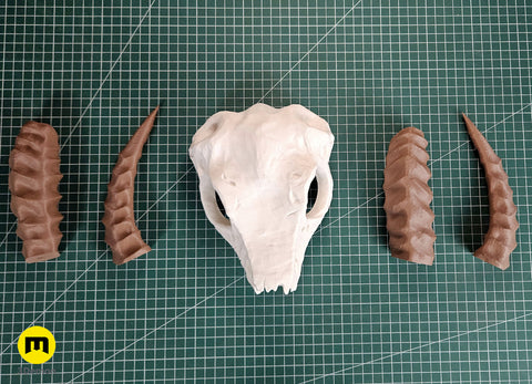 Shaman Skull with Horns