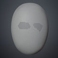 Printable 3D model of Slay the Spire Merchant Mask, textured 3D render cosplay prop.