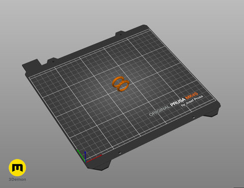 Slicer screenshot of Slay the Spire Snake Ring STL both ring variants in orange on Prusa MK4S virtual print bed ready for 3D printing