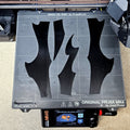 Digital 3D render of Solo Leveling Knight Killer Dagger STL, sliced parts on Prusa i3 MK4S print bed, 3D print cospla...