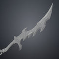 Solo Leveling Knight Killer Dagger STL, detailed textured 3D render of dagger, cosplay prop