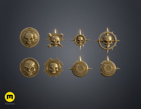 Space Marine Emblem Badges