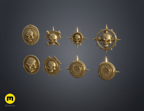 Space Marine Emblem Badges