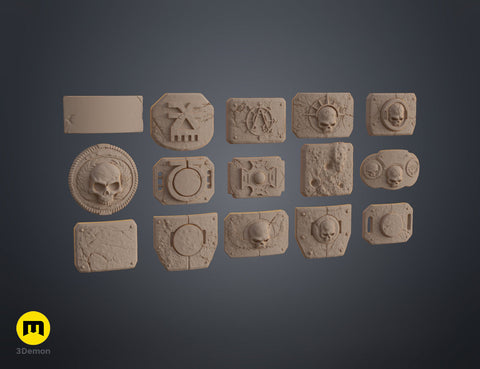 Space Marine Belt Buckles