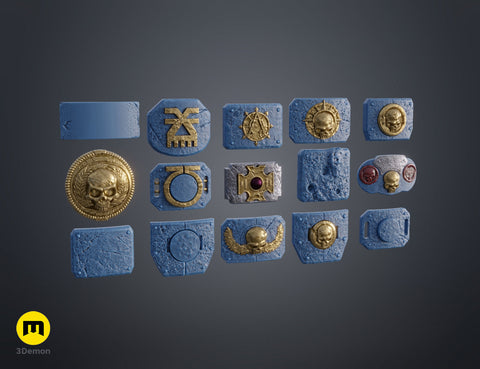 Space Marine Belt Buckles