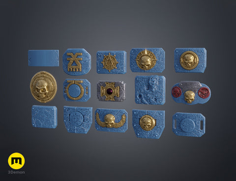 Space Marine Belt Buckles
