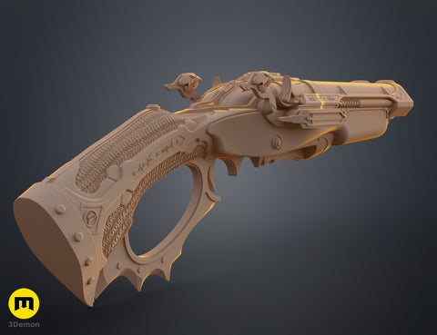 Super shotgun - Doom The Dark Ages STL, detailed textured 3D render, 3D print cosplay prop