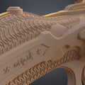 Printable 3D model of Super shotgun - Doom The Dark Ages, ornate barrel engravings, 3D print cosplay prop.