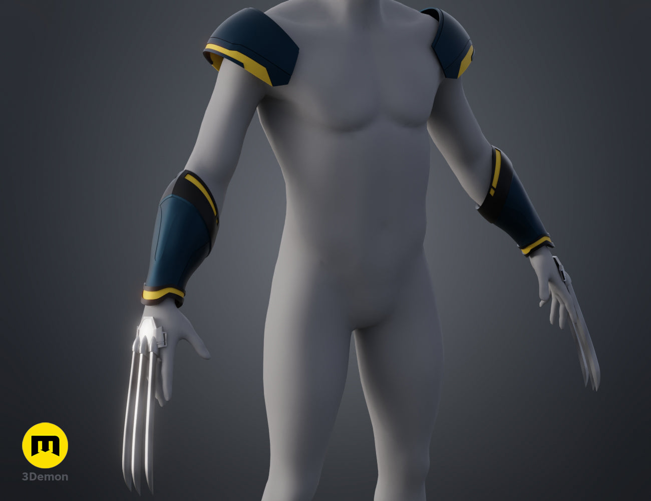 Clawed Mutant armor and claws - Deadjacuzzi 3 STL | 3D Print | 3Demon