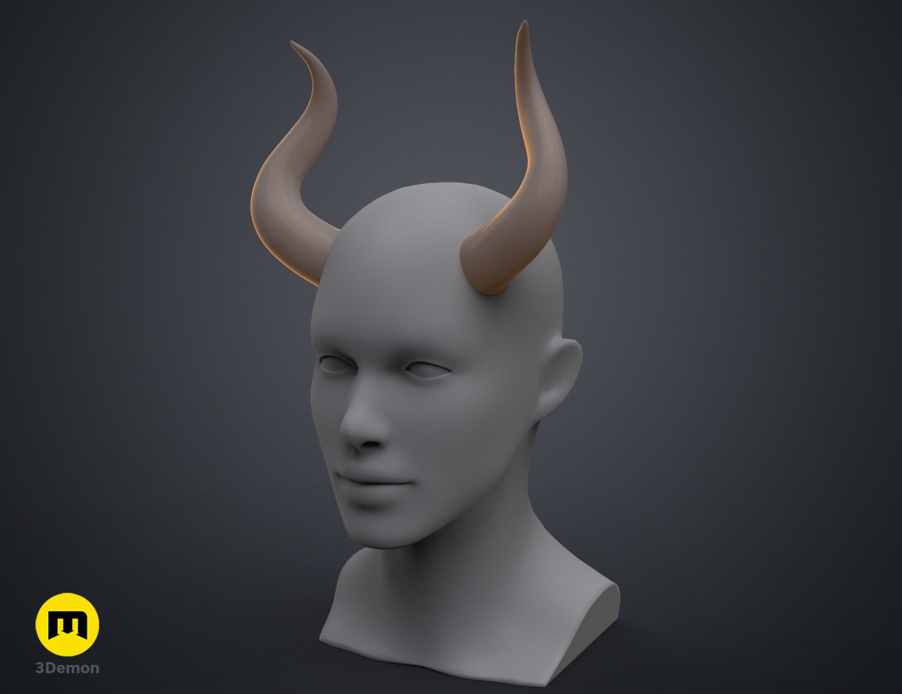 Yamato's Horns - One Piece STL | 3D Printable Prop | 3Demon