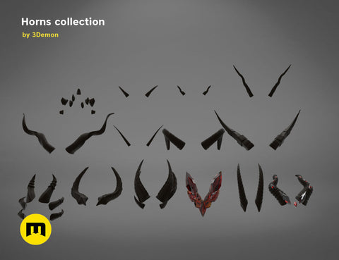Animal and Character Horns for Cosplay - Bundle