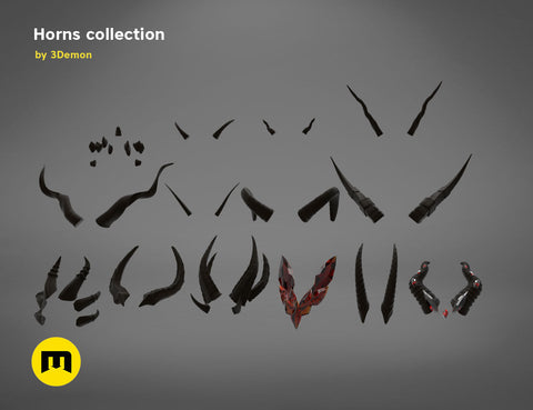 Animal and Character Horns for Cosplay - Bundle