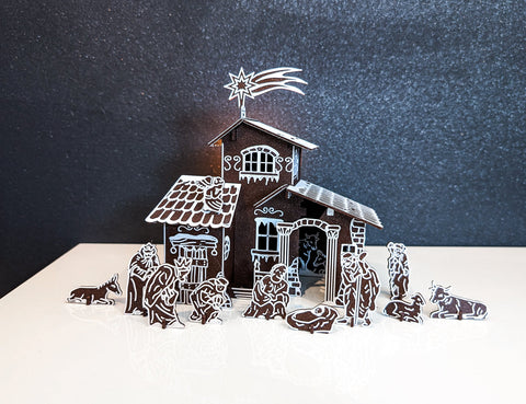 Nativity Scene Kit Card