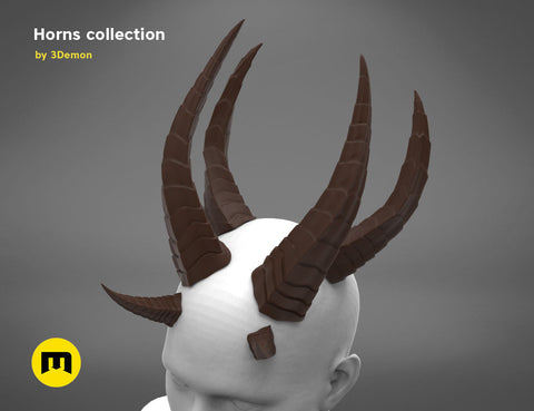 Animal and Character Horns for Cosplay - Bundle