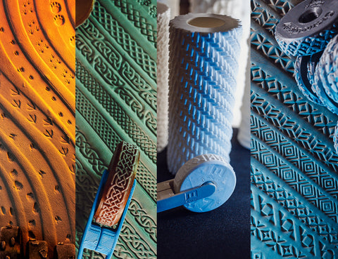 Stamp Wheels and Rollers for Clay and Cosplay