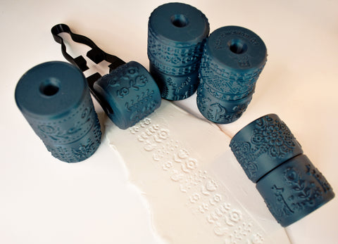 Texture Rollers Scandinavian motifs middle