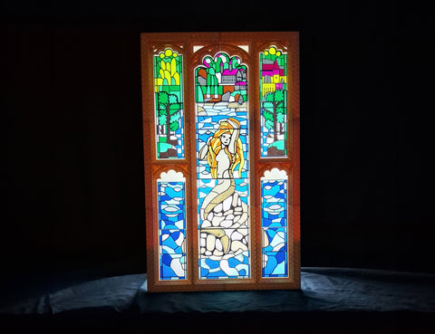 Harry Potter Bathroom Stained Glass Window