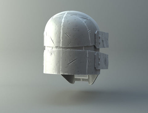 Damaged Sniper helmet - Knights of Ren - Star Wars universe