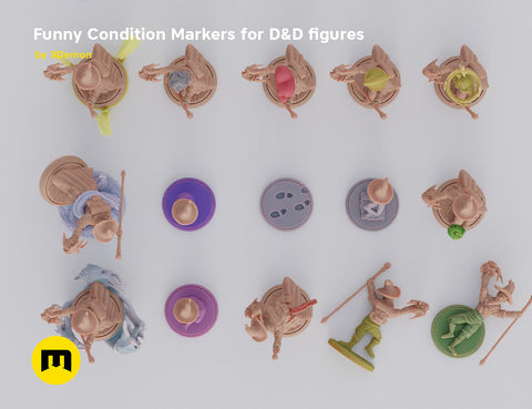 Condition Markers for DnD figures