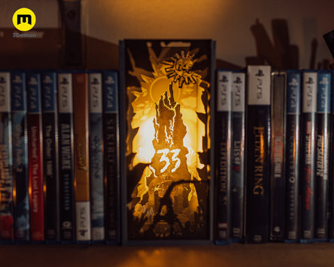 Expedition 33 Glowing Monolith Book Nook