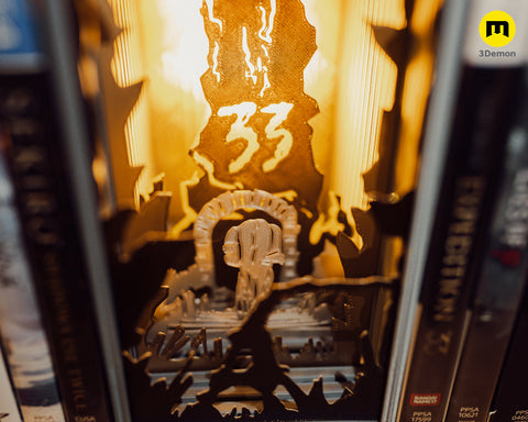 Expedition 33 Glowing Monolith Book Nook