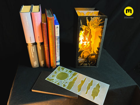 Expedition 33 Glowing Monolith Book Nook
