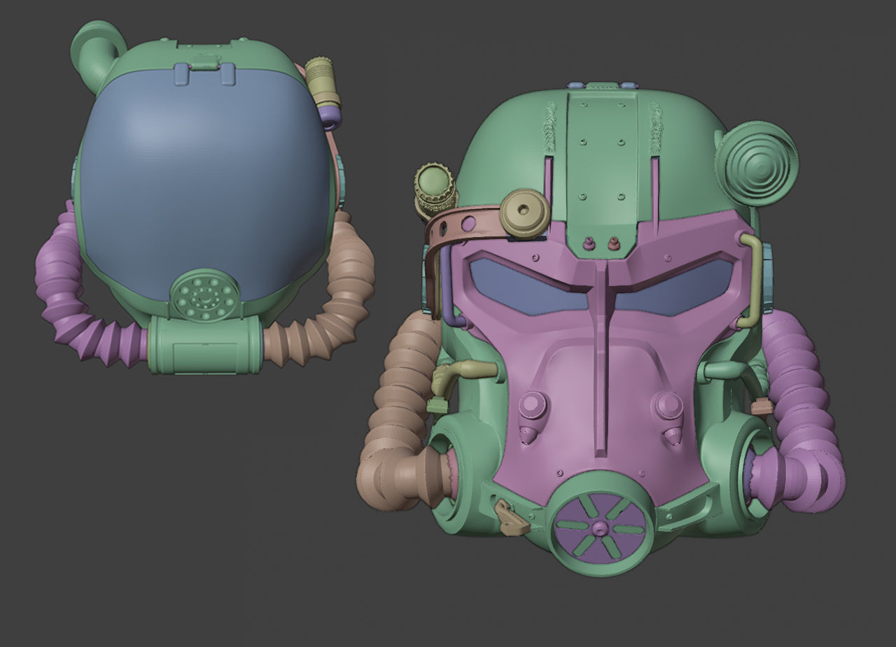 Fallout T60 Helmet - live action series STL | 3D Print | 3Demon