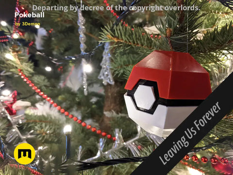 Foldable Pokeball Box Decoration