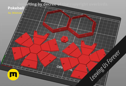 Foldable Pokeball Box Decoration