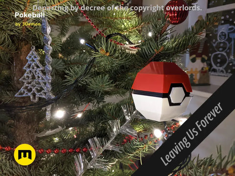 Foldable Pokeball Box Decoration