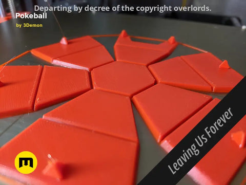 Foldable Pokeball Box Decoration