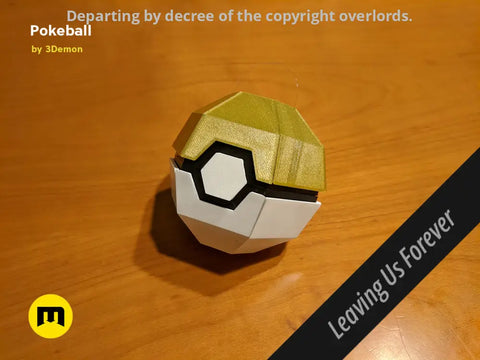 Foldable Pokeball Box Decoration