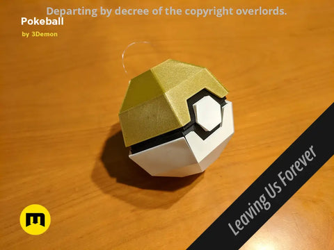 Foldable Pokeball Box Decoration
