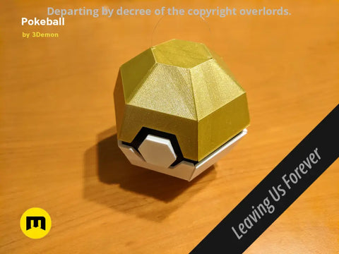 Foldable Pokeball Box Decoration