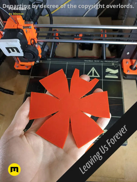 Foldable Pokeball Box Decoration