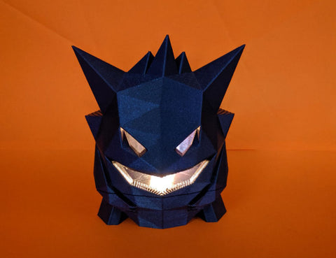 Spooky Gengar low-poly decoration