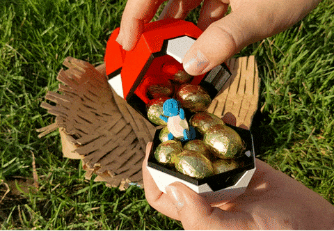 Pokeball Easter Egg Box Decoration