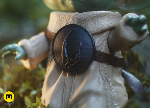 Mandalorian and Grogu - Mudhorn Shield Brooch