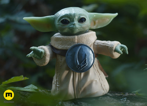Mandalorian and Grogu - Mudhorn Shield Brooch