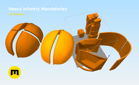 Heavy Infantry Mandalorian Helmet