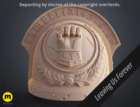 Imperial Fists Shoulder Pauldron