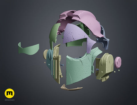 Space Marine Helmet - Bulwark Master Crafted