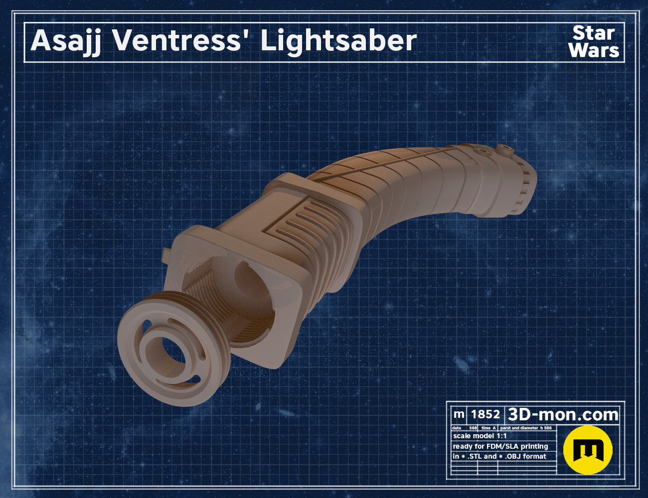 Asajj Ventress' Lightsaber – 3Demon